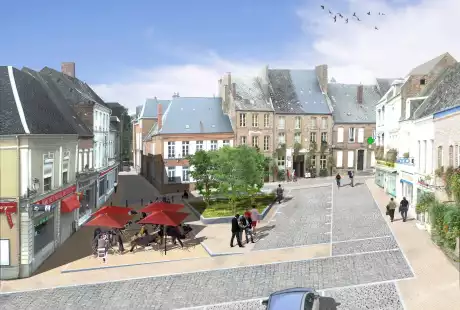 Savart Paysage - paysagiste urbaniste- Vervins - Aisne – Hauts-de-France - centre-ville - centre ancien - requalification urbaine – urbanisme